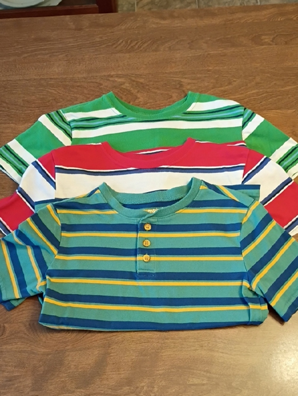 Boys Striped Short-Sleeve Shirt Bundle 6/7
